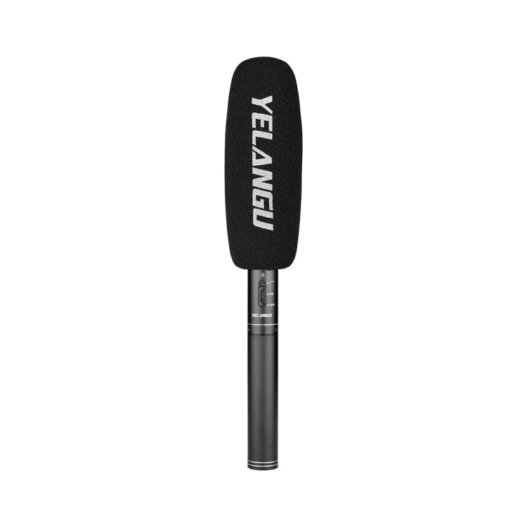 YELANGU YLG9933A MIC07 Professional Interview Condenser วิดีโอไมโครโฟน Shotgun พร้อมอะแดปเตอร์เสียง 6.5 มม. และสายสัญญาณเสียง RXL 3.5 มม.