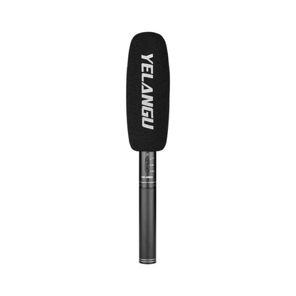 YELANGU YLG9933A MIC07 Professional Interview Condenser วิดีโอไมโครโฟน Shotgun พร้อมอะแดปเตอร์เสียง 6.5 มม. และสายสัญญาณเสียง RXL 3.5 มม.