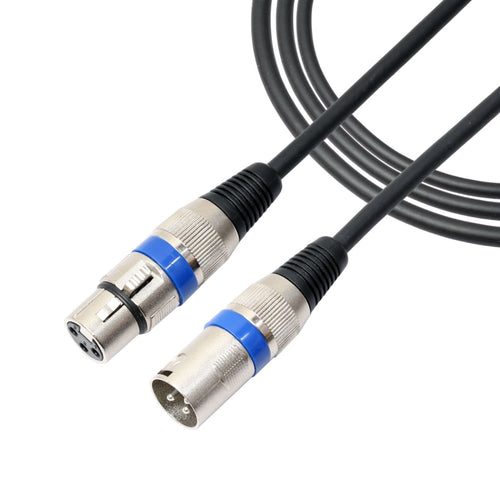 1m 3-Pin XLR Male to XLR Female MIC Shielded Cable Microphone Audio Cord, Length: 1m (Blue)
