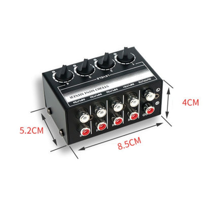 CX400 Audio Stereo Hub 4 แชนเนลมิกเซอร์คอนโทรลเลอร์