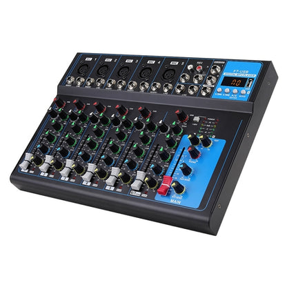 F7 Home 7-channel Bluetooth USB Reverb Mixer ปลั๊ก US, F7 US Plug