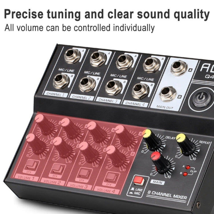 AQA 8-channel Mixer ไมโครโฟน Effector