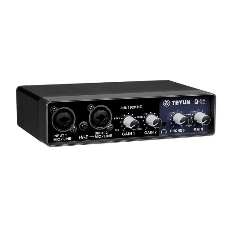 TEYUN Q-22 คอมพิวเตอร์ USB ฟรี Srive ไมโครโฟน การ์ดเสียงภายนอก, Q-22