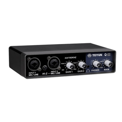 TEYUN Q-22 คอมพิวเตอร์ USB ฟรี Srive ไมโครโฟน การ์ดเสียงภายนอก, Q-22