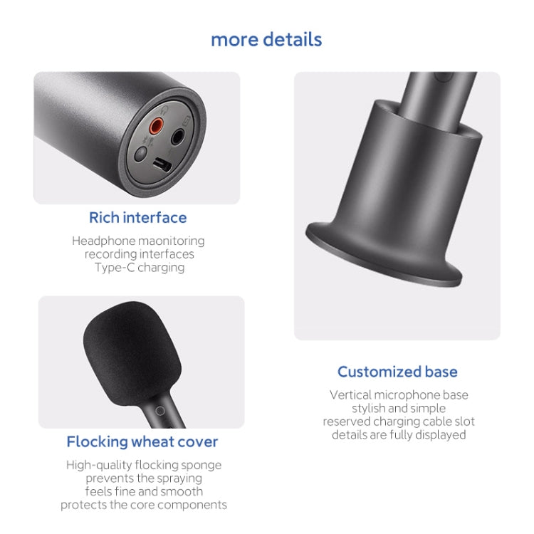 Original Xiaomi Mijia Bluetooth 5.1 สเตอริโอลดเสียงรบกวนไมโครโฟนคาราโอเกะ