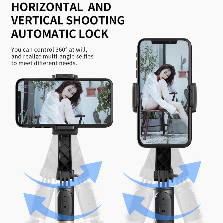 Q08 ไม้กันสั่นกล้อง Bluetooth รีโมทคอนโทรล ขาตั้งกล้อง ไม้เซลฟี่, Q08 (Black)
