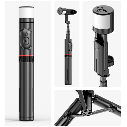 Q12s บลูทูธรีโมทคอนโทรล Rotatable Fill Light ขาตั้งกล้อง Selfie Stick, Q12s