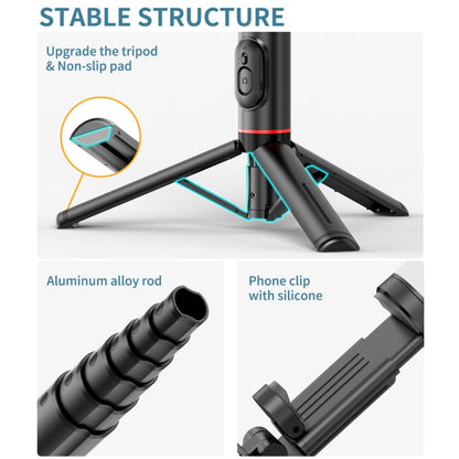 Q12s บลูทูธรีโมทคอนโทรล Rotatable Fill Light ขาตั้งกล้อง Selfie Stick, Q12s