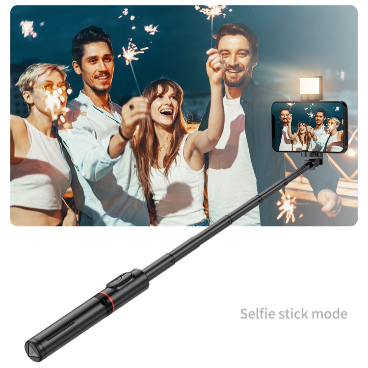 Q12s บลูทูธรีโมทคอนโทรล Rotatable Fill Light ขาตั้งกล้อง Selfie Stick, Q12s