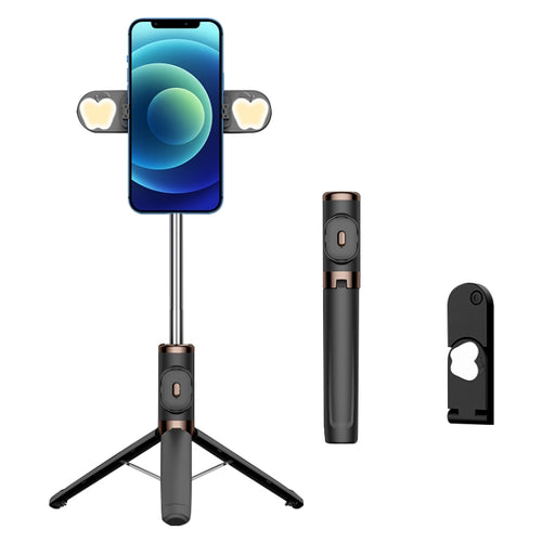 บลูทูธรีโมทคอนโทรล Dual Fill Light ขาตั้งกล้อง Selfie Stick, Dual Fill Light (Black), Dual Fill Light (Green), Dual Fill Light (Red), Dual Fill Light (Yellow)