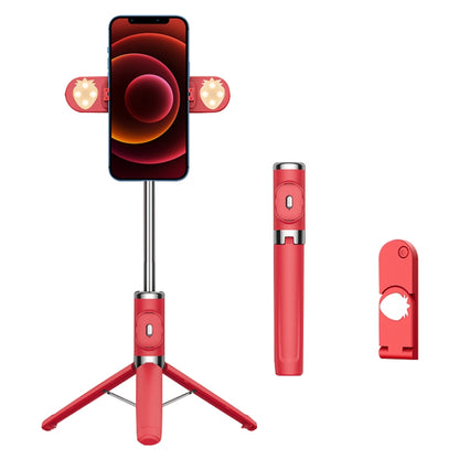 บลูทูธรีโมทคอนโทรล Dual Fill Light ขาตั้งกล้อง Selfie Stick, Dual Fill Light (Black), Dual Fill Light (Green), Dual Fill Light (Red), Dual Fill Light (Yellow)