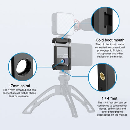 APEXEL F001 มัลติฟังก์ชั่นมือถือโคลงแท่นขุดเจาะเลนส์คลิปโทรศัพท์
