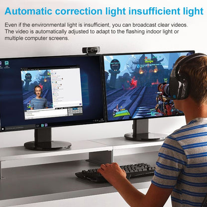 Logitech C922 Pro HD Pro ออโต้โฟกัส เว็บแคมสตรีมในตัว กล้องเว็บ 1080P, C922 Pro