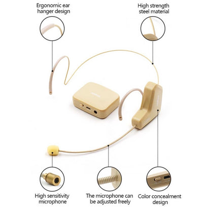 ASiNG WM03 2.4G ไมโครโฟนไร้สายชุดหูฟังไมโครโฟนลำโพงบลูทูธชุด, WM03 Black, WM03 White