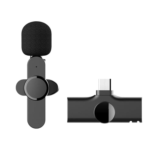 อินเทอร์เฟซ Type-C / USB-C ไมโครโฟนแบบหนีบเสื้อไร้สายถ่ายทอดสด, Type-C