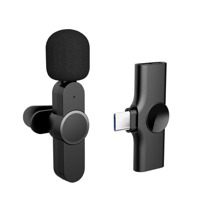 อินเทอร์เฟซ Type-C / USB-C ไมโครโฟนแบบหนีบเสื้อไร้สายถ่ายทอดสด, Type-C