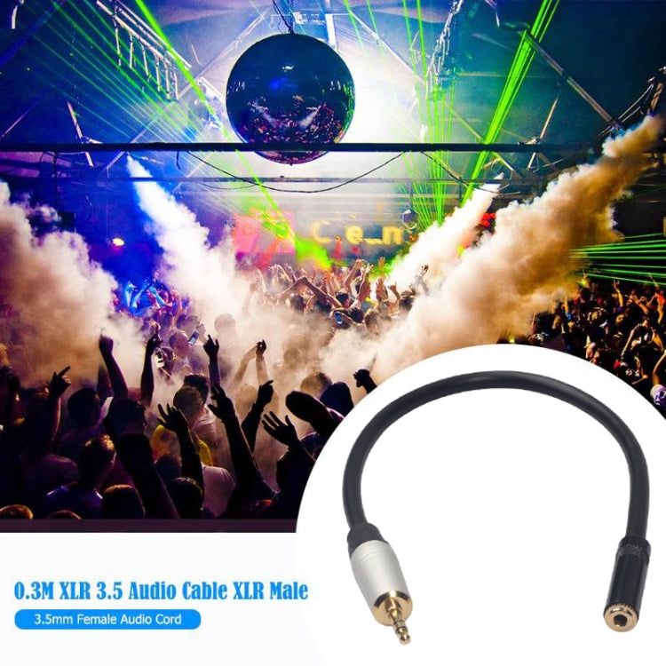 TC210MF-03 สายสัญญาณเสียงชายกับหญิง 3.5 มม. ความยาว: 0.3 ม, 3.5mm Male to Female
