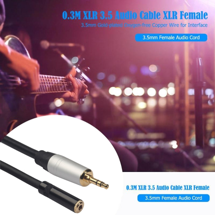 TC210MF-03 สายสัญญาณเสียงชายกับหญิง 3.5 มม. ความยาว: 0.3 ม, 3.5mm Male to Female