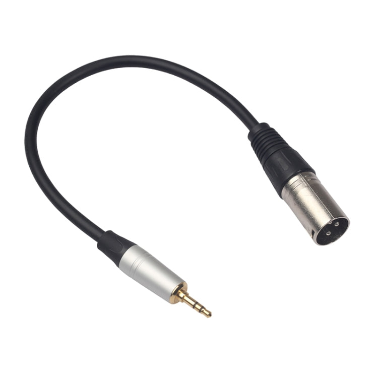 TC210KM173 สายสัญญาณเสียงชายถึง XLR ขนาด 3.5 มม. ความยาว: 0.3 ม., 3.5mm Male to XLR Male