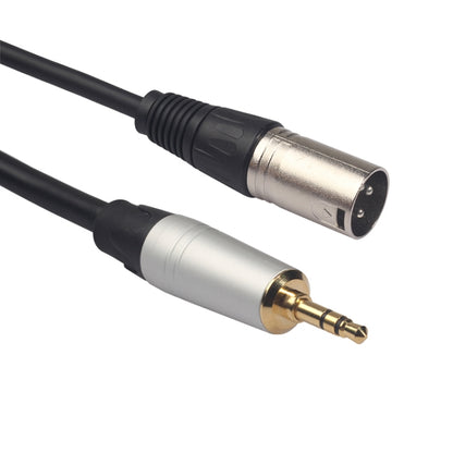 TC210KM173 สายสัญญาณเสียงชายถึง XLR ขนาด 3.5 มม. ความยาว: 0.3 ม., 3.5mm Male to XLR Male