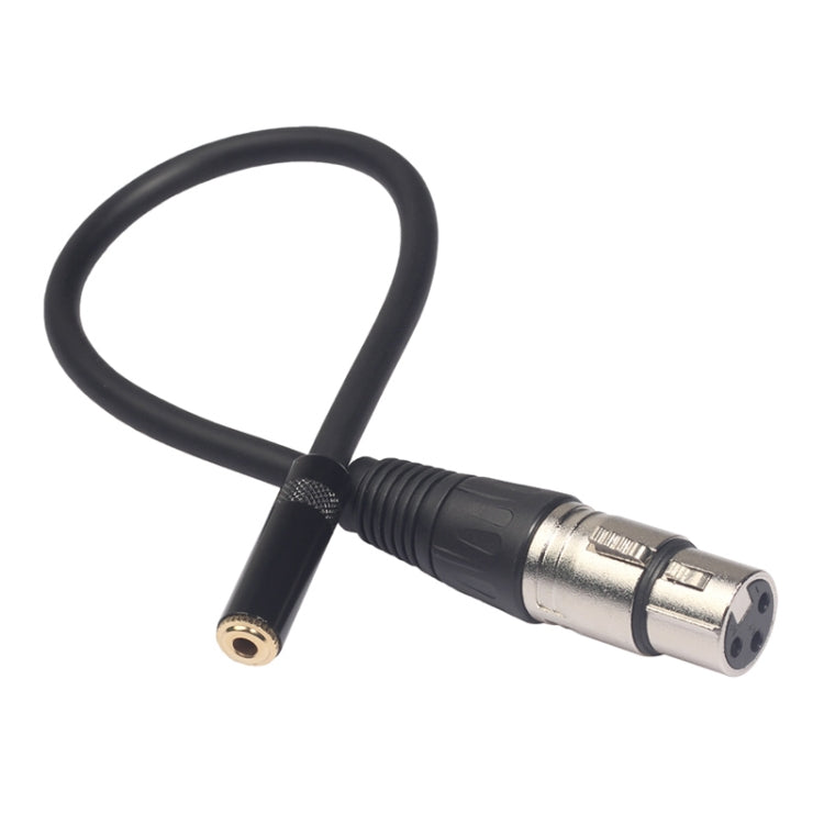 TC227K18-03 สายสัญญาณเสียงตัวเมียถึง XLR ขนาด 3.5 มม. ความยาว: 0.3 ม., 3.5mm Female to XLR Female