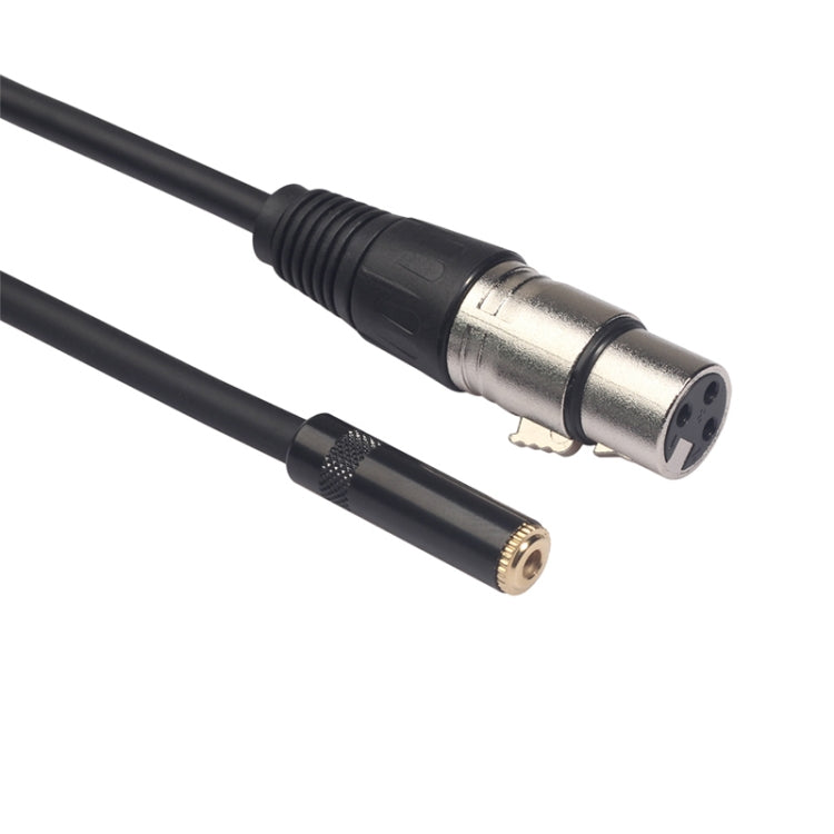 TC227K18-03 สายสัญญาณเสียงตัวเมียถึง XLR ขนาด 3.5 มม. ความยาว: 0.3 ม., 3.5mm Female to XLR Female