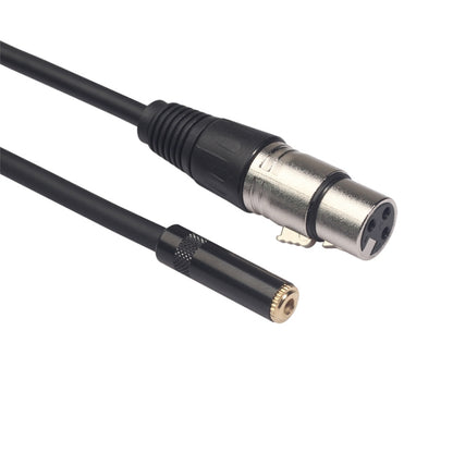 TC227K18-03 สายสัญญาณเสียงตัวเมียถึง XLR ขนาด 3.5 มม. ความยาว: 0.3 ม., 3.5mm Female to XLR Female