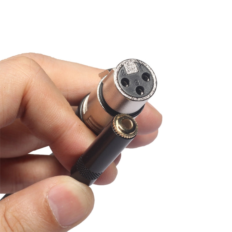 TC227K18-03 สายสัญญาณเสียงตัวเมียถึง XLR ขนาด 3.5 มม. ความยาว: 0.3 ม., 3.5mm Female to XLR Female