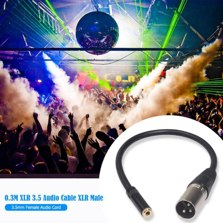 TC227K18-03 สายสัญญาณเสียงตัวเมียถึง XLR ขนาด 3.5 มม. ความยาว: 0.3 ม., 3.5mm Female to XLR Female