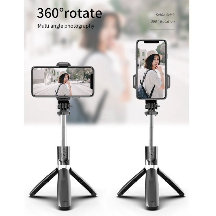 L02 100 ซม. มัลติฟังก์ชั่นปรับ Bluetooth Self-timer Pole ขาตั้ง Selfie Stick