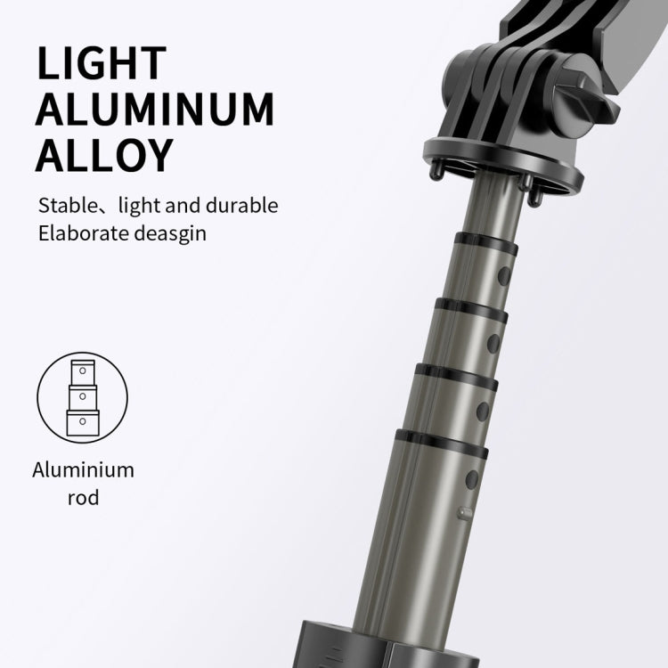 L08 ไม้กันสั่นแบบปรับได้ปรับเสถียร Bluetooth Self-timer Pole ขาตั้ง ไม้เซลฟี่