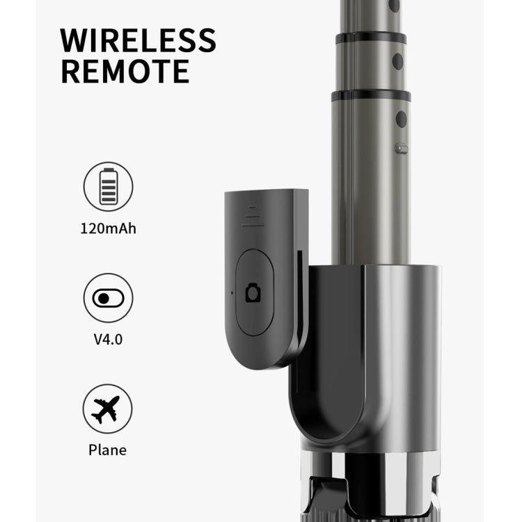 L08 ไม้กันสั่นแบบปรับได้ปรับเสถียร Bluetooth Self-timer Pole ขาตั้ง ไม้เซลฟี่