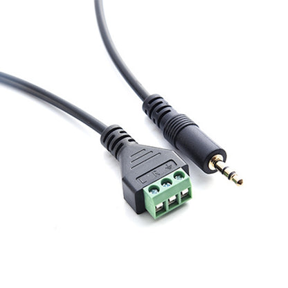3.5 มม. 3 พินสเตอริโอชายกับ AV สกรูเทอร์มินัลแจ็คเสียงเทอร์มินัลล็อคตัวผู้สายเชื่อมต่อความยาว: 30 ซม., 3.5mm Male to 3 Pin