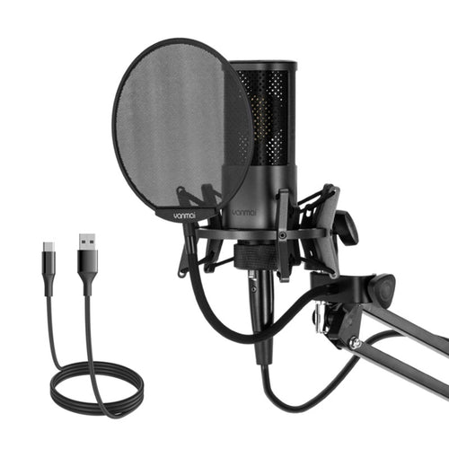 Yanmai X2 Active Noise Reduction Cardioid Pointing Capacitive Recording Microphone Set พร้อม Blowout Net & Cantilever Bracket & 1.7m 3.5mm Interface Cable, X2