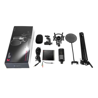 Yanmai X2 Active Noise Reduction Cardioid Pointing Capacitive Recording Microphone Set พร้อม Blowout Net & Cantilever Bracket & 1.7m 3.5mm Interface Cable, X2
