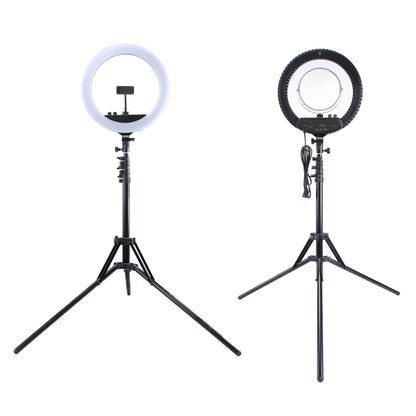 MANTOO RL-18 II 100-240V 55W 18 นิ้วแหวนหรี่แสงได้สองสีเติมแสงด้วย ขาตั้ง, 18 inch