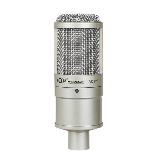 AQ-220 K เพลงสดการบันทึกไมโครโฟนตัวเก็บประจุลดเสียงรบกวน