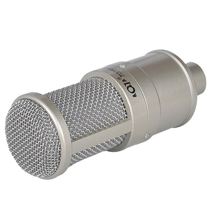 AQ-220 K เพลงสดการบันทึกไมโครโฟนตัวเก็บประจุลดเสียงรบกวน