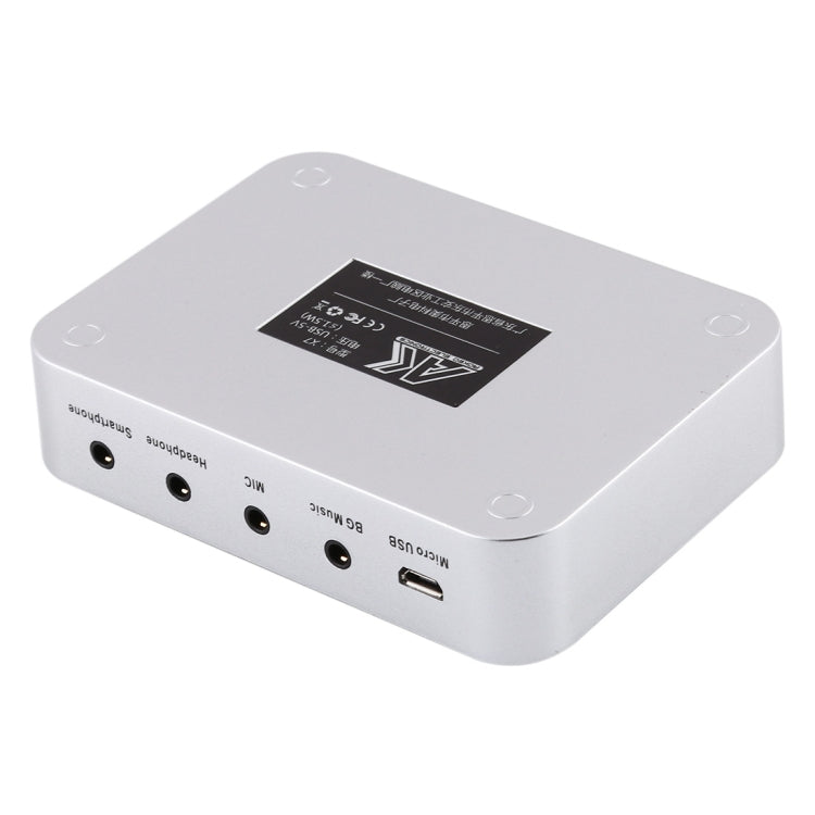 X7 Live Broadcast Audio ชุดหูฟัง USB ไมโครโฟน Webcast Entertainment Streamer การ์ดเสียงสำหรับโทรศัพท์, คอมพิวเตอร์พีซี