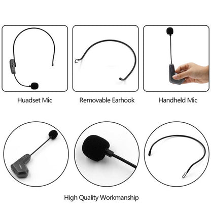 ASiNG WM01 2.4GHz Wireless Audio Transmission ไมโครโฟนปิ๊กอัพแบบอิเล็กทรอนิกส์ ระยะการส่งข้อมูล: 50 ม, WM01