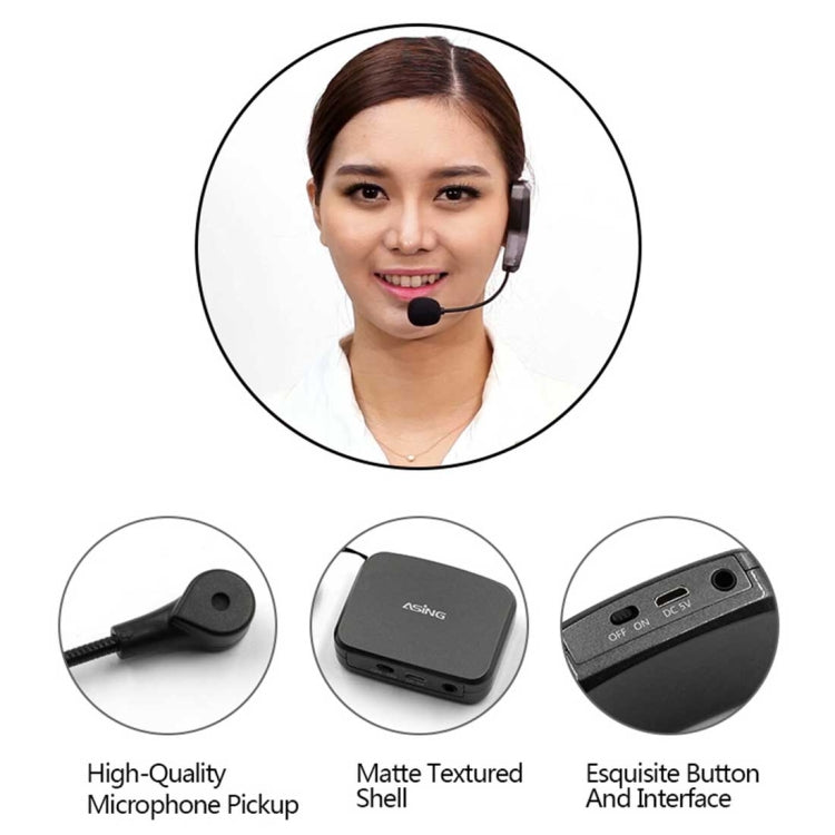 ASiNG WM01 2.4GHz Wireless Audio Transmission ไมโครโฟนปิ๊กอัพแบบอิเล็กทรอนิกส์ ระยะการส่งข้อมูล: 50 ม, WM01