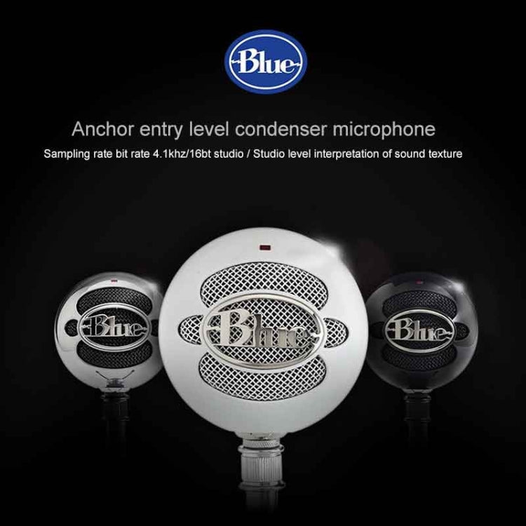 ไมโครโฟนบันทึกจุดยึดคอนเดนเซอร์ USB ของ Logitech Blue Snowball-ice, Blue Snowball-ice