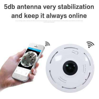 JJX-1801 กล้อง IP มุมกว้าง Fisheye มุมกว้าง 1.0MP สมาร์ทไร้สาย Wifi รองรับการ์ด TF (สูงสุด 128GB), JJX-1801