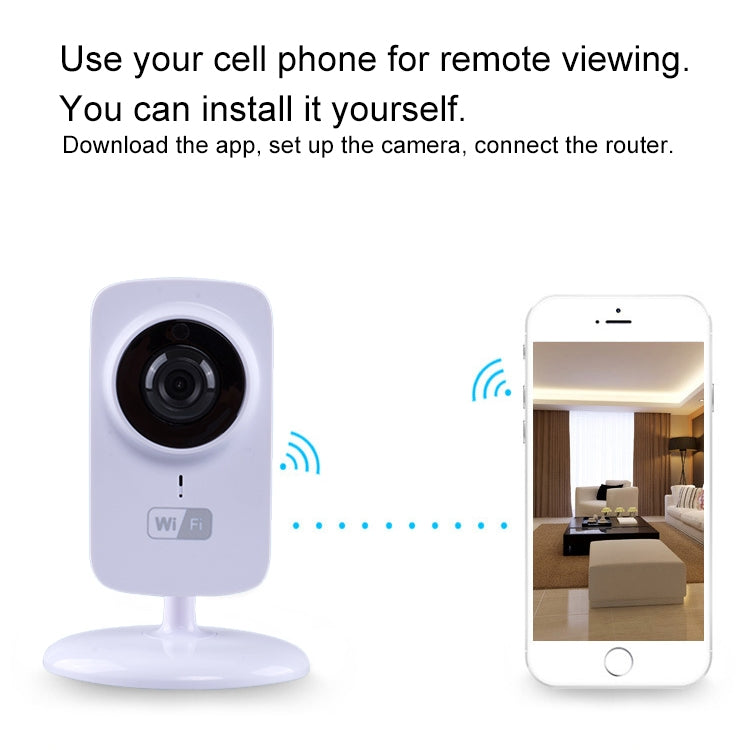 JD-C8310-S1 1.0MP กล้อง IP ไร้สาย Wifi อัจฉริยะแบบสองทางเสียง 1.0MP รองรับการตรวจจับการเคลื่อนไหวและการมองเห็นกลางคืนแบบอินฟราเรด, JD-C8310-S1
