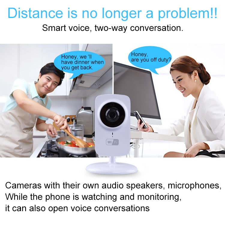 JD-C8310-S1 1.0MP กล้อง IP ไร้สาย Wifi อัจฉริยะแบบสองทางเสียง 1.0MP รองรับการตรวจจับการเคลื่อนไหวและการมองเห็นกลางคืนแบบอินฟราเรด, JD-C8310-S1