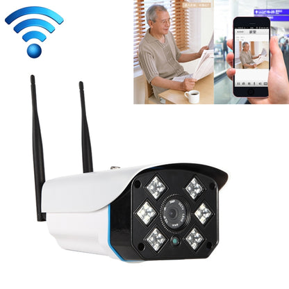 J-06 กล้อง IP IR แบบไร้สาย Wifi ในร่มและกลางแจ้ง 1.0MP รองรับการมองเห็นกลางคืนแบบอินฟราเรด / การตรวจจับการเคลื่อนไหว / การ์ด TF (สูงสุด 64GB) ระยะ IR: 50 ม., J-06