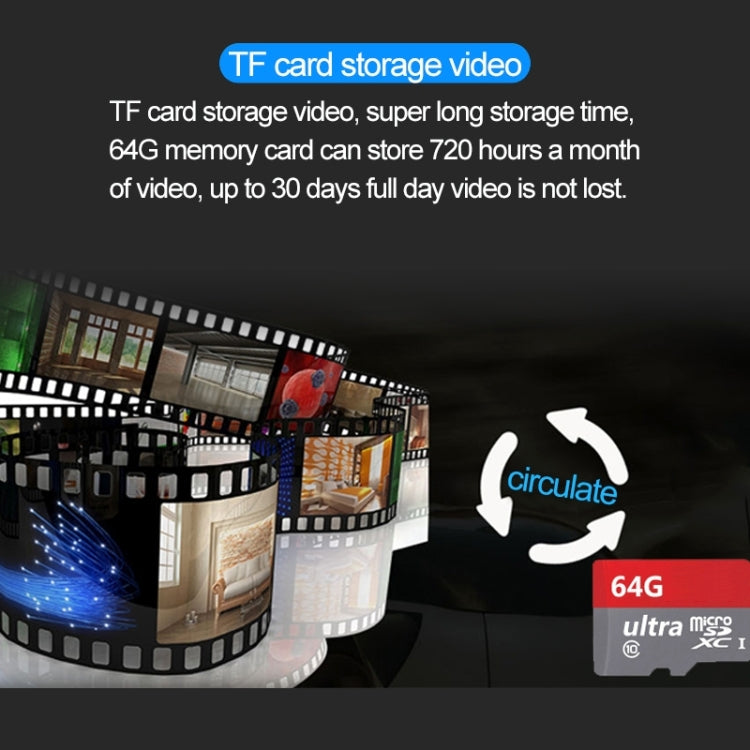 J-06 กล้อง IP IR แบบไร้สาย Wifi ในร่มและกลางแจ้ง 1.0MP รองรับการมองเห็นกลางคืนแบบอินฟราเรด / การตรวจจับการเคลื่อนไหว / การ์ด TF (สูงสุด 64GB) ระยะ IR: 50 ม., J-06