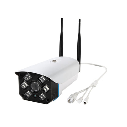 J-06 กล้อง IP IR แบบไร้สาย Wifi ในร่มและกลางแจ้ง 1.0MP รองรับการมองเห็นกลางคืนแบบอินฟราเรด / การตรวจจับการเคลื่อนไหว / การ์ด TF (สูงสุด 64GB) ระยะ IR: 50 ม., J-06