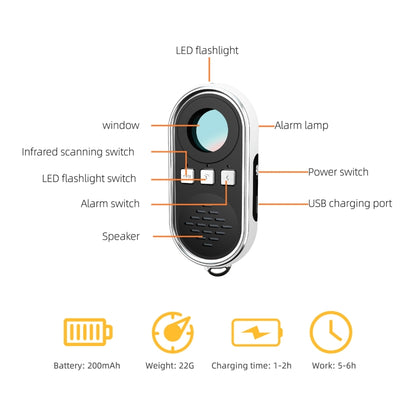S200 กล้องตรวจจับพร้อมไฟฉาย LED, S200