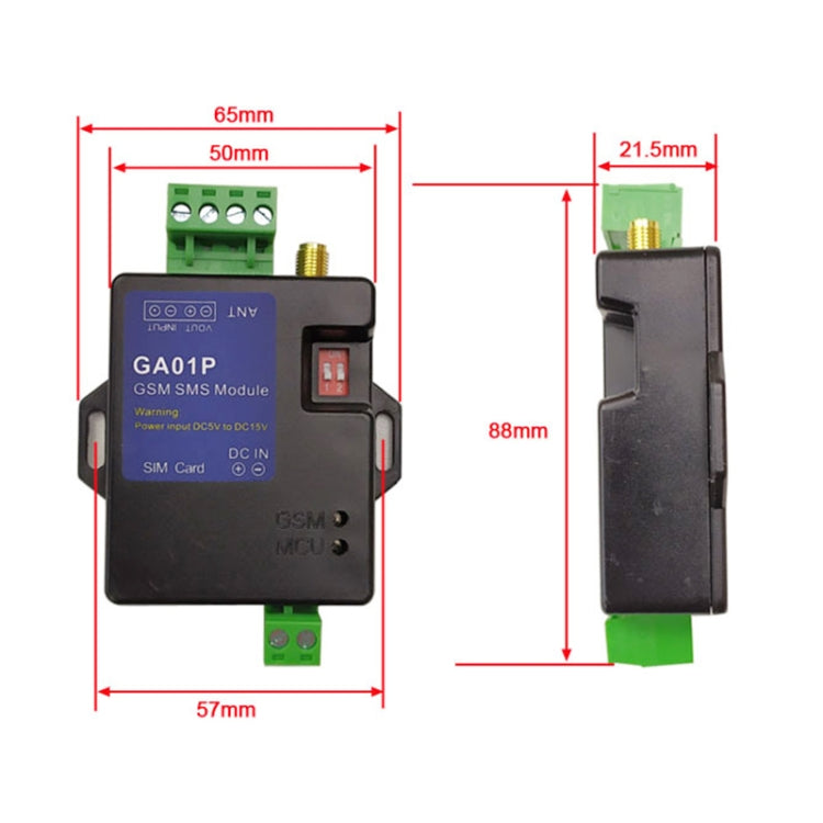 GA01P มินิสมาร์ทปิด GSM SMS โทรศัพท์โมดูลปลุก, GA01P